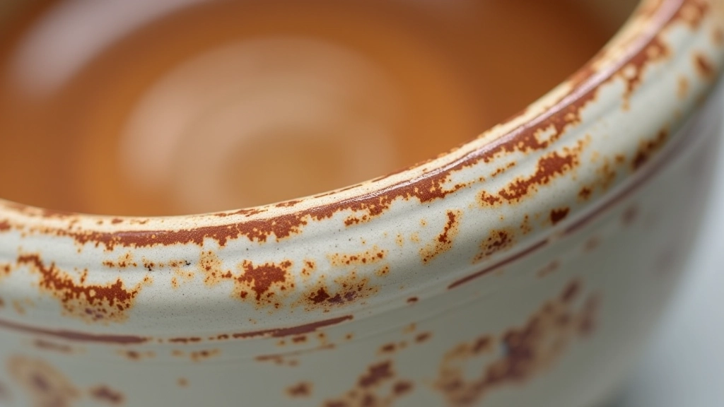 Close-up view of glossy ceramic glaze surface with rich color depth and smooth finish