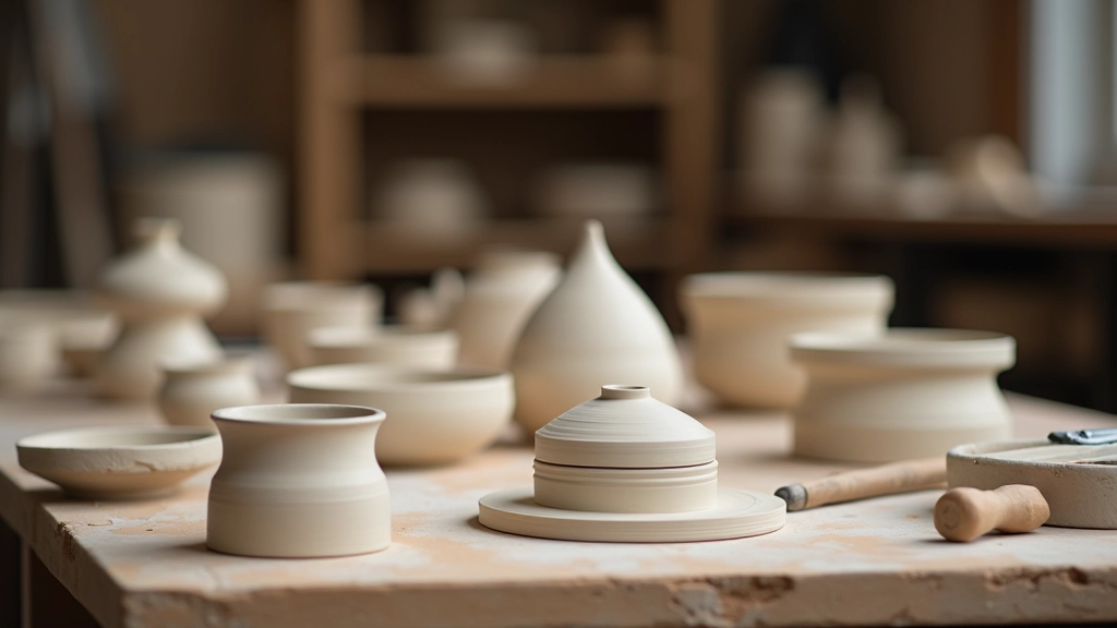 Multiple pottery pieces showing various construction flaws and successful examples for comparison